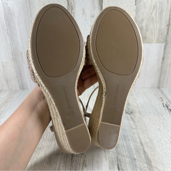 New Bandolino Womens Jingle 3 Faux Leather Ankle Strap Wedge Sandals #756 - Picture 8 of 10